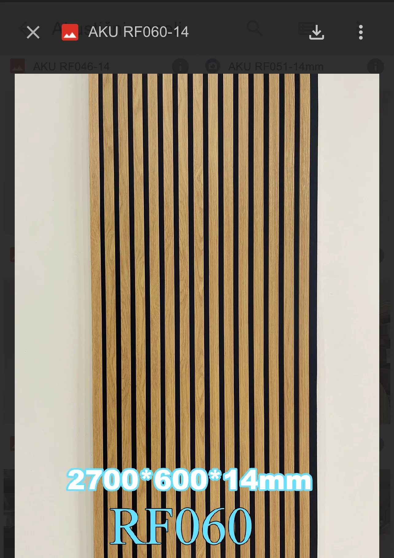 Acoustic panel AKU-RF060-14