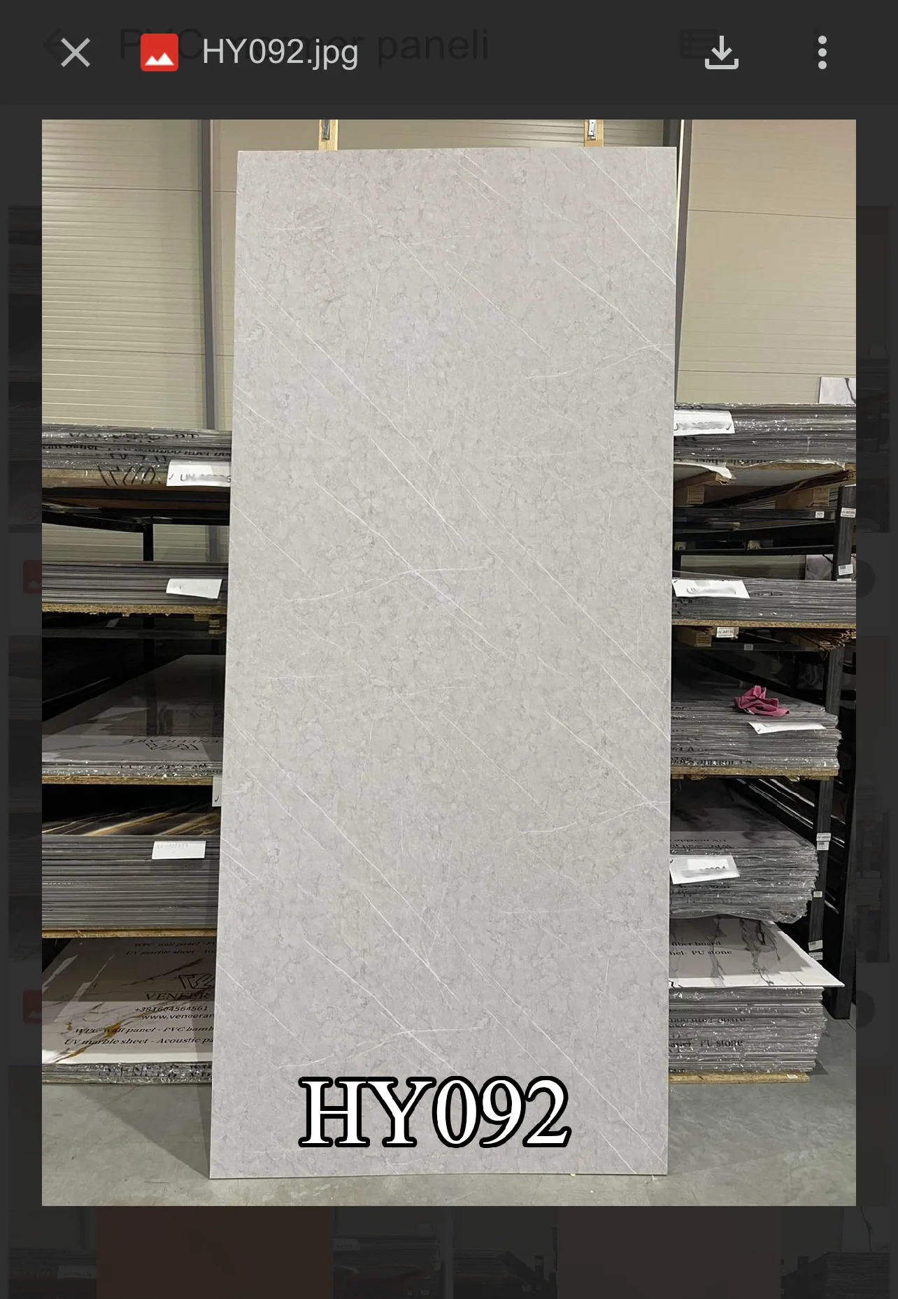 PVC marble-effect panel HY092
