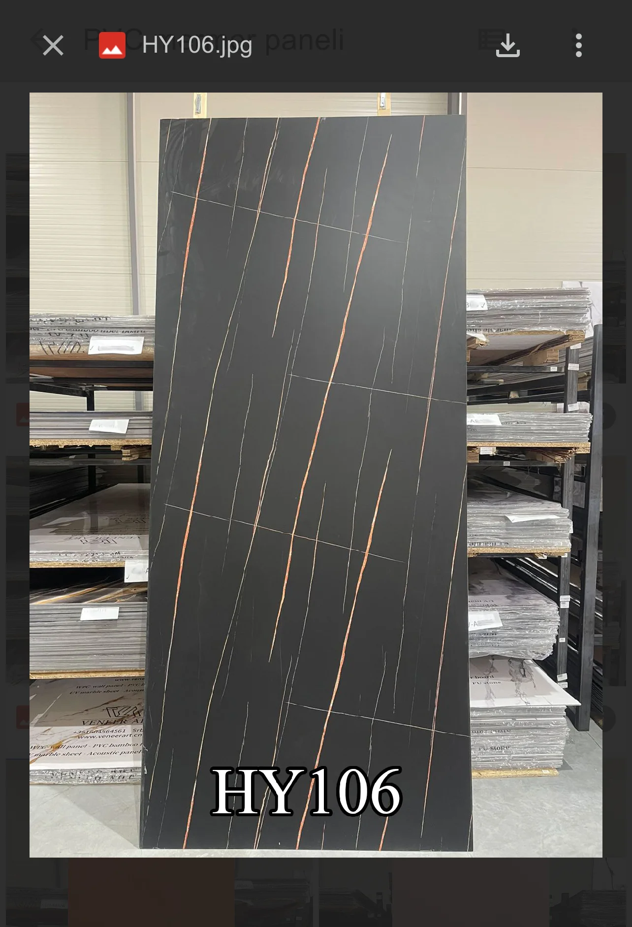 PVC marble-effect panel HY106
