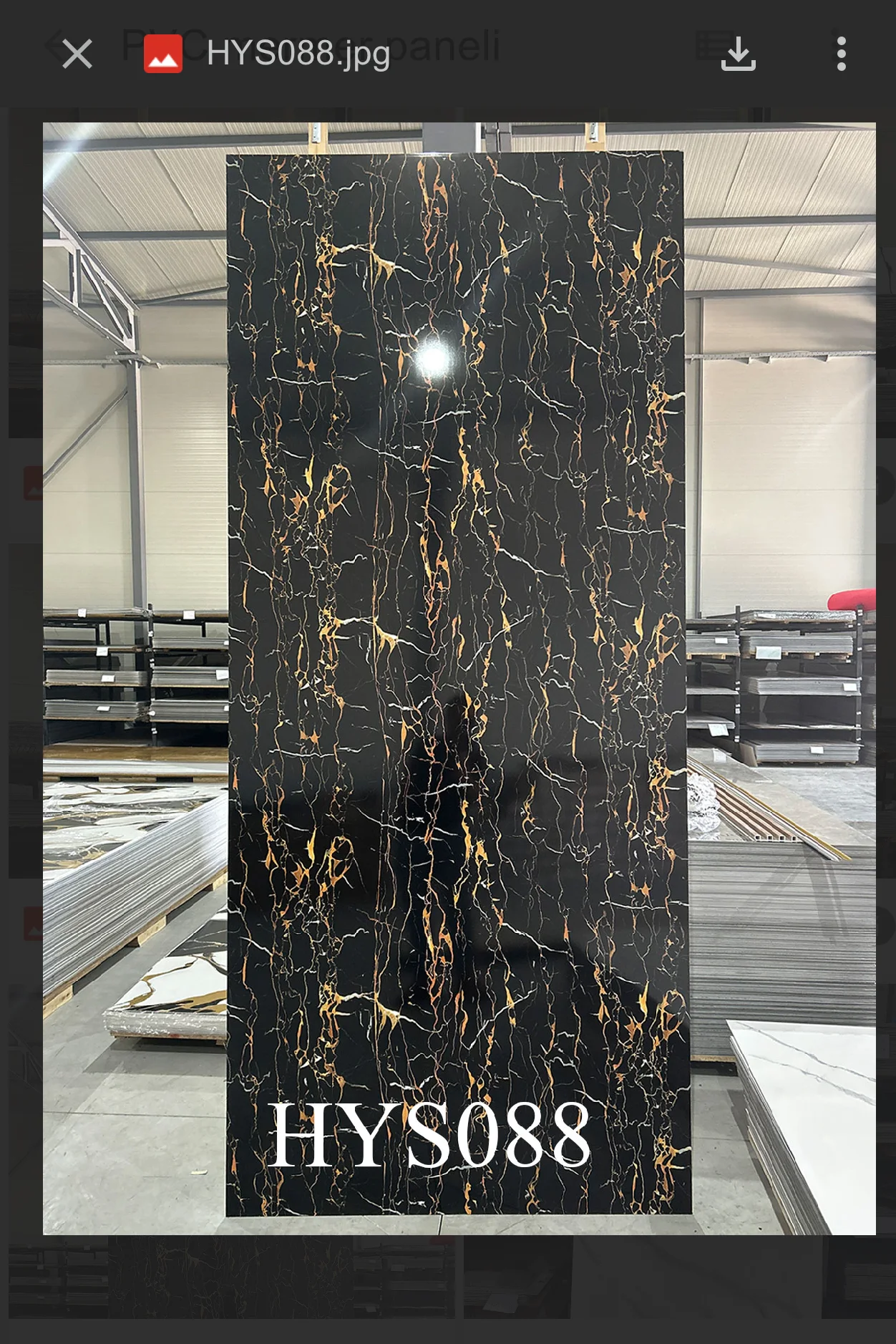 PVC marble-effect panel HYS088