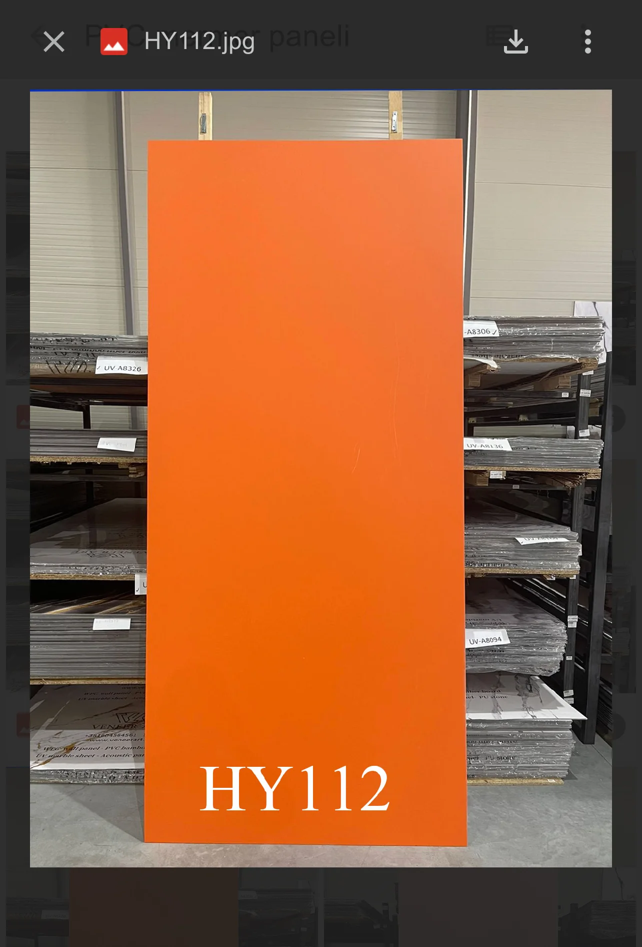 PVC marble-effect panel UV-A8326