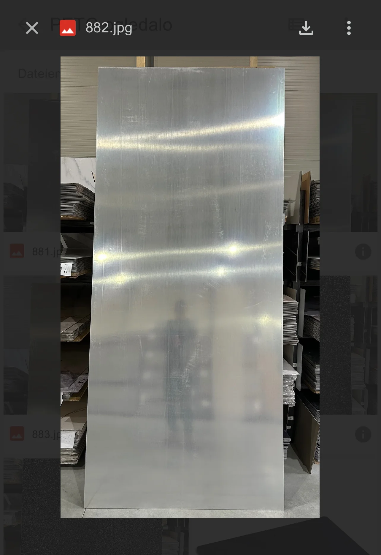 PVC mirror-effect panel 7794