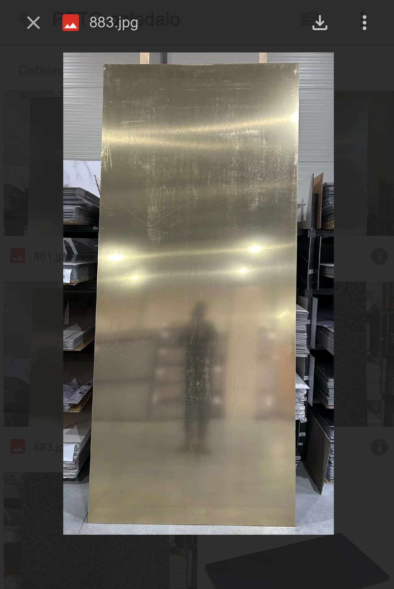 PVC mirror-effect panel 7795