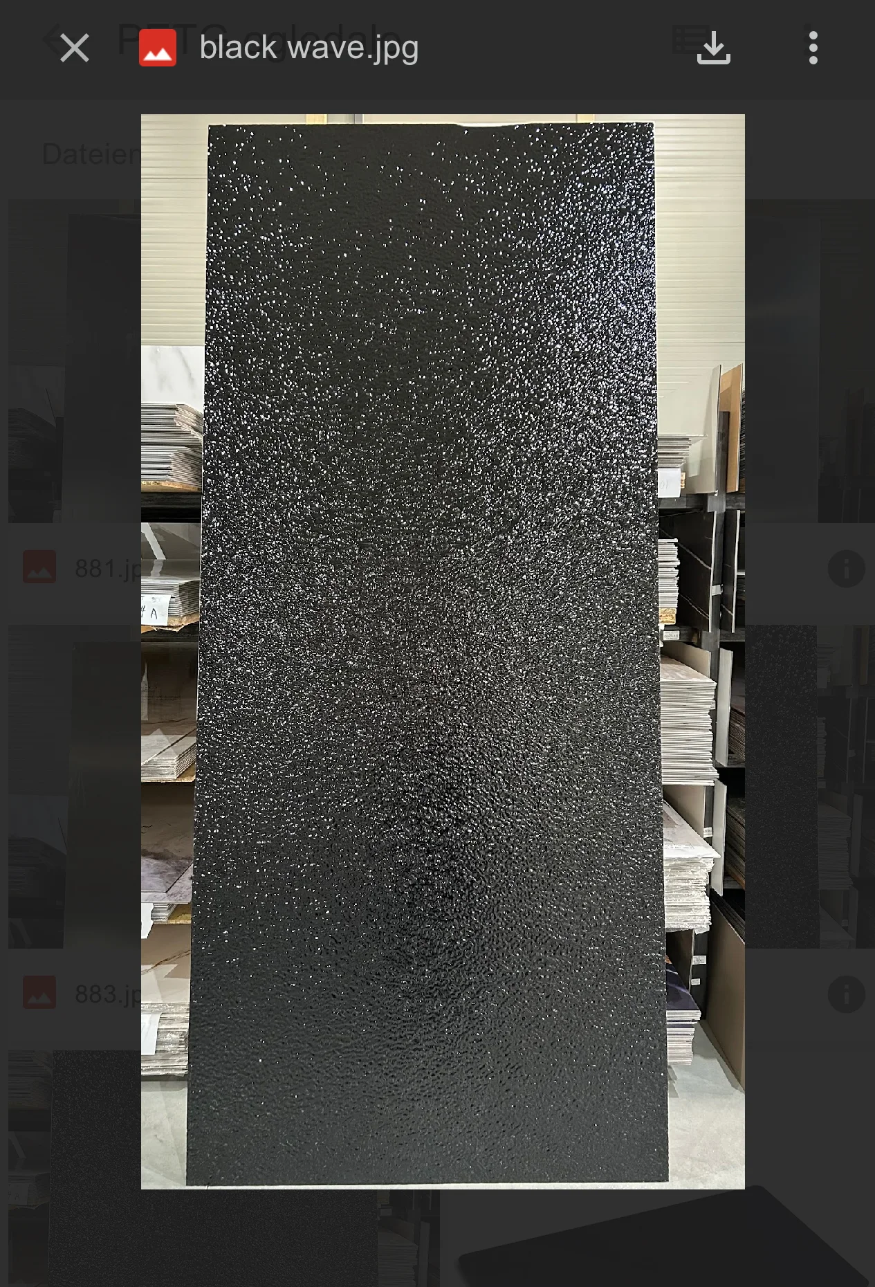 PVC panel imitacija ogledala BLACK-WAVE