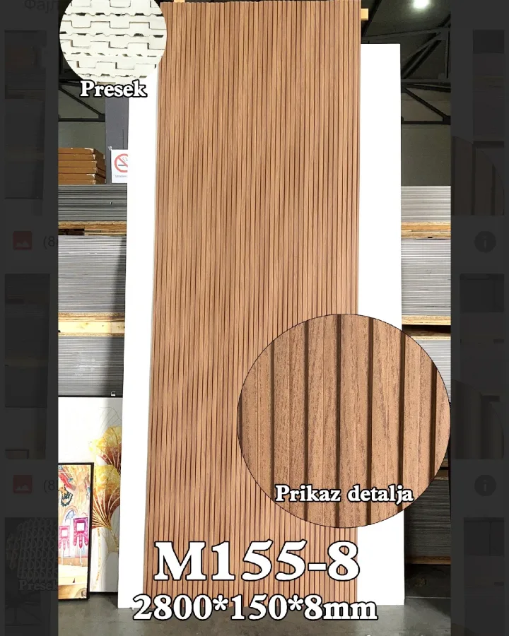 PVC trim M155-8MM